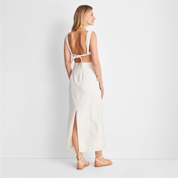 ISO Future Collective Target Women's Sleeveless Tie-Back Midi Dress size 4 - Picture 2 of 3